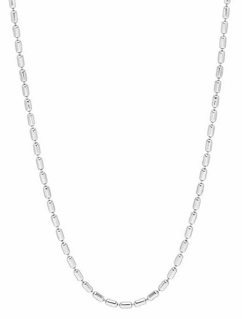 Collier en argent avec un placage en platine