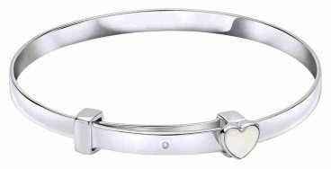 Bracelet nacre et diamant en argent 925