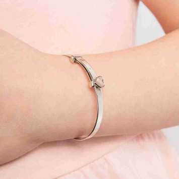 Bracelet nacre et diamant en argent 925