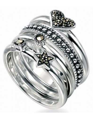 Bague marcassite en argent 925