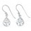 Boucle d'oreille zirconium en argent 925