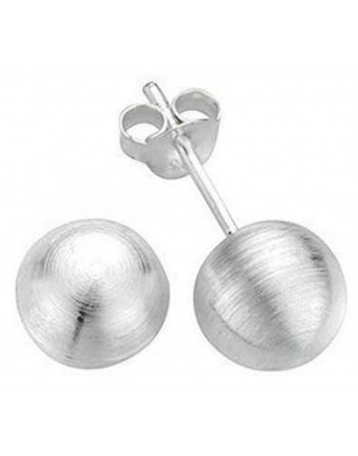 Boucle d'oreille ronde en argent 925